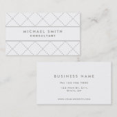 Berufliches elegantes Cosmetologist-Mode-Weiß Visitenkarte (Vorne/Hinten)