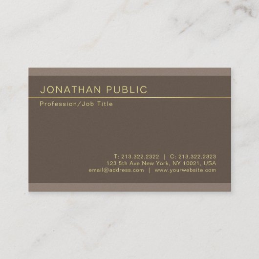 Berufliches Elegantes Creative Pearl Finish Luxe Visitenkarte (Vorderseite)