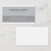 Berufliches elegantes Design Schlicht trendy Visitenkarte (Vorne/Hinten)