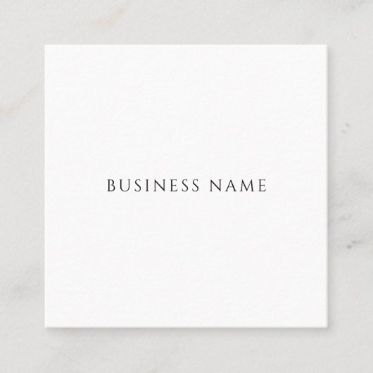 Berufliches, elegantes, einfaches Design Moderne V Quadratische Visitenkarte (Vorderseite)