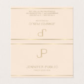 Berufliches, elegantes, einfaches Design Moderne V Visitenkarten (Außenseite Aufgefaltet)