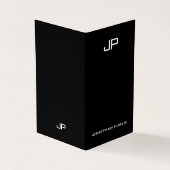 Berufliches elegantes, einfaches, modernes Monogra Visitenkarten (Vorderseite)