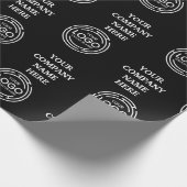 Berufliches elegantes Firmenlogo Geschenkpapier (Ecke)