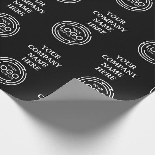 Berufliches elegantes Firmenlogo Geschenkpapier (Ecke)