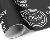Berufliches elegantes Firmenlogo Geschenkpapier (Rolleneckpunkt)