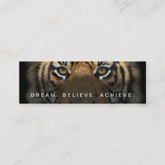 Berufliches elegantes Fitness-Trainer-Perlen-Ende Mini Visitenkarte (Vorderseite)