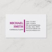 Berufliches Elegantes Flirt Modernes Schlichtes We Visitenkarte (Rückseite)