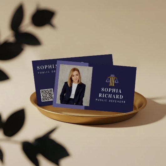 Berufliches elegantes Foto der Rechtsanwaltskanzle Visitenkarte