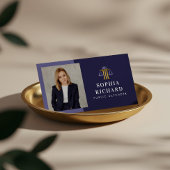 Berufliches elegantes Foto der Rechtsanwaltskanzle Visitenkarte