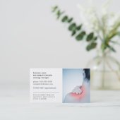 Berufliches elegantes Foto Massage TerminKarte (Stehend Vorderseite)