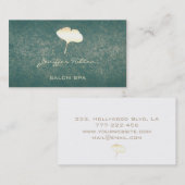 Berufliches elegantes Ginkoplatt Visitenkarte (Vorne/Hinten)