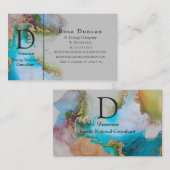 Berufliches Elegantes Gold Grau Lila Visitenkarte (Vorne/Hinten)