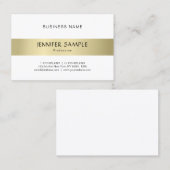 Berufliches, elegantes Gold Look Einfach Schlicht Visitenkarte (Vorne/Hinten)