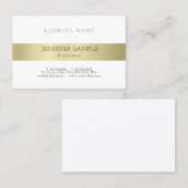 Berufliches, elegantes Gold Look Einfach Schlicht Visitenkarte (Vorne/Hinten)