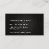 Berufliches elegantes Goldmodernes schlichtes Visitenkarte (Rückseite)