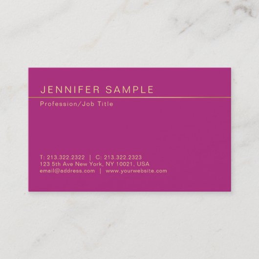 Berufliches Elegantes kreatives Modern Visitenkarte (Vorderseite)