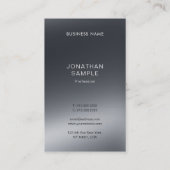 Berufliches, elegantes Licht und Schattenkunst Visitenkarte (Rückseite)