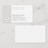 Berufliches elegantes Logo des Unternehmens Modern Visitenkarte (Vorne/Hinten)