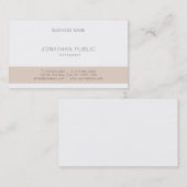 Berufliches elegantes Minimalistisches modernes Mo Visitenkarte (Vorne/Hinten)