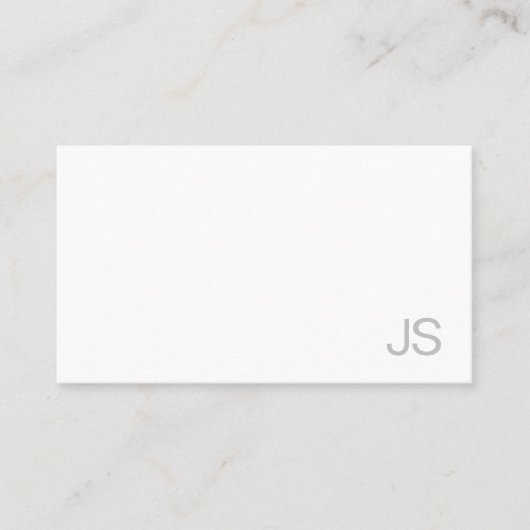 Berufliches elegantes Minimalistisches Monogramm-D Visitenkarte (Vorderseite)