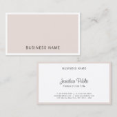 Berufliches elegantes Minimalistisches Unternehmen Visitenkarte (Vorne/Hinten)