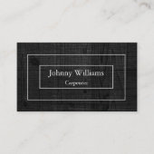 Berufliches elegantes, modernes Black Wood Double Visitenkarte (Vorderseite)