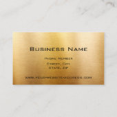 Berufliches elegantes modernes gebürstetes Metall Visitenkarte (Rückseite)