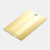 Berufliches elegantes, modernes Gold-Trendy-Templa Post-it Klebezettel (angewinkelt)