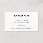 Berufliches elegantes modernes Marmor aus Blauem G Visitenkarte (Rückseite)