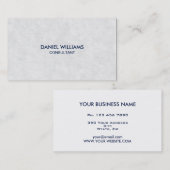 Berufliches elegantes modernes minimales Pergament Visitenkarte (Vorne/Hinten)