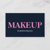 Berufliches Elegantes Modernes Monogramm Blau & We Visitenkarte (Vorderseite)