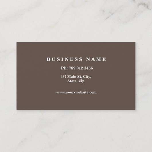 Berufliches elegantes modernes Monogramm-Schwarzes Visitenkarte (Rückseite)