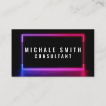Berufliches elegantes, modernes Neon und leuchtend