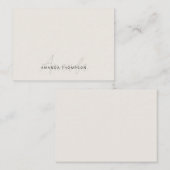 Berufliches Elegantes Modernes, Personalisiert mit Mitteilungskarte (Vorne/Hinten)