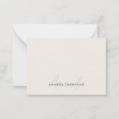 Berufliches Elegantes Modernes, Personalisiert mit Mitteilungskarte (Vorderseite)