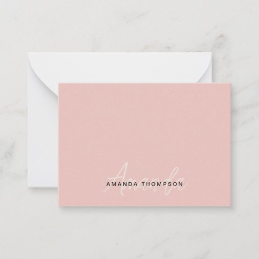 Berufliches Elegantes Modernes, Personalisiert mit Mitteilungskarte (Vorderseite)