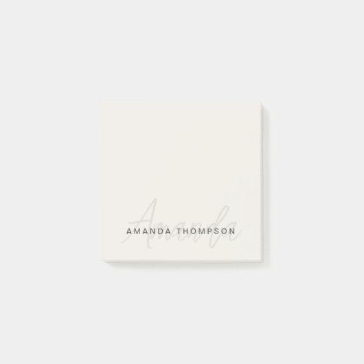 Berufliches Elegantes Modernes, Personalisiert mit Post-it Klebezettel (Vorderseite)