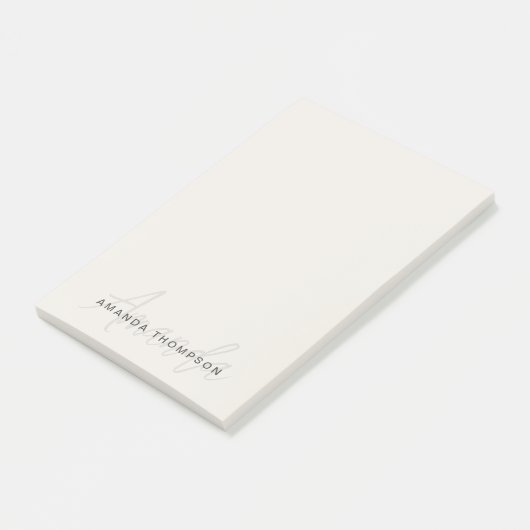 Berufliches Elegantes Modernes, Personalisiert mit Post-it Klebezettel (angewinkelt)