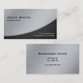 Berufliches elegantes, modernes Reparatursilber Visitenkarte (Vorne/Hinten)