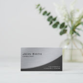 Berufliches elegantes, modernes Reparatursilber Visitenkarte (Stehend Vorderseite)