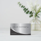 Berufliches elegantes, modernes Reparatursilber Visitenkarte (Stehend Vorderseite)