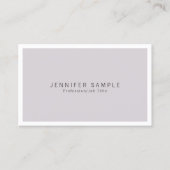 Berufliches Elegantes Modernes, schlichtes Schlich Visitenkarte (Vorderseite)