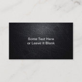Berufliches Elegantes, modernes Schwarzes Scratche Visitenkarte (Rückseite)