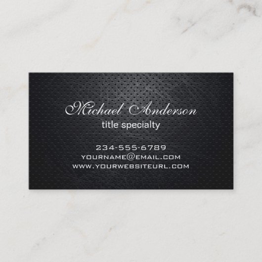 Berufliches Elegantes, modernes Schwarzes Scratche Visitenkarte (Vorderseite)