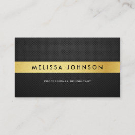 Berufliches elegantes modernes Schwarzes und Gold Visitenkarte