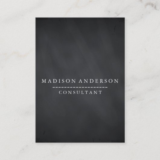 Berufliches elegantes modernes schwarzes visitenkarte (Vorderseite)