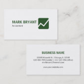 Berufliches elegantes modernes weißes einfaches visitenkarte (Vorne/Hinten)