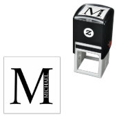 Berufliches elegantes Personalisiertes Monogramm-S Permastempel (Beispiel)
