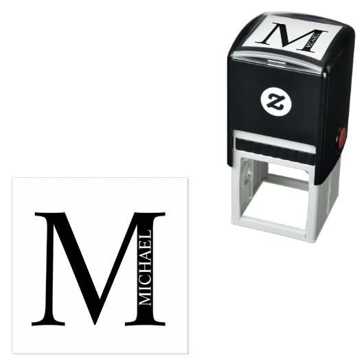 Berufliches elegantes Personalisiertes Monogramm-S Permastempel (Beispiel)