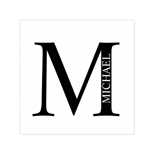 Berufliches elegantes Personalisiertes Monogramm-S Permastempel (Design)